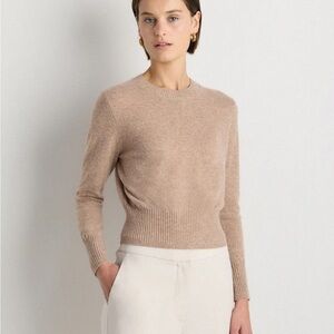 Quince Shrunken Crew Neck Cashmere Sweater